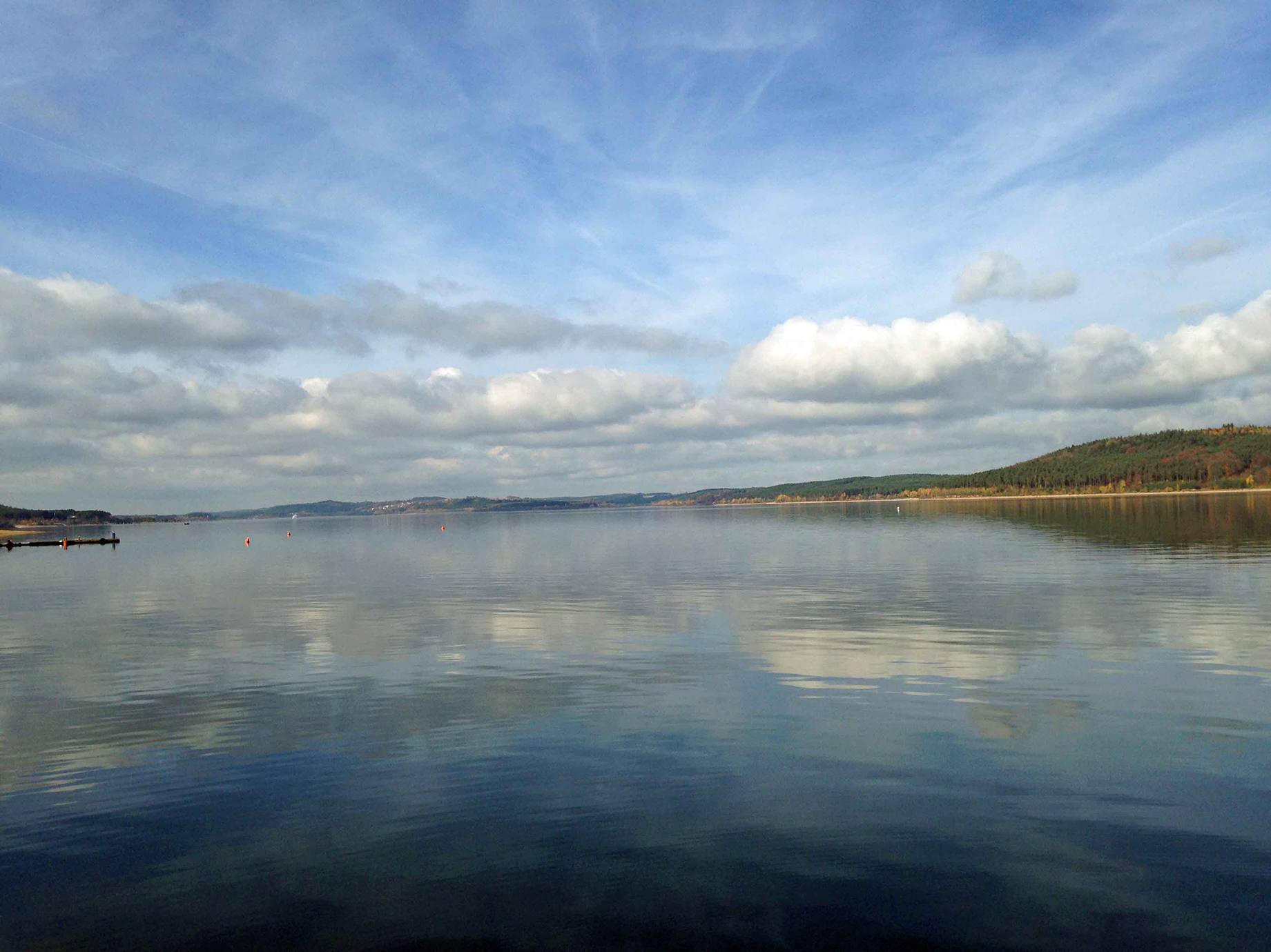 Der Große Brombachsee im Fränkischen Seenland